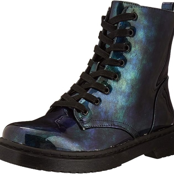 Fergalicious Combat Boot Martina Blue - Picture 2 of 6